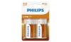 Philips R20L2B/10 - 2 ks Zinkochloridová batéria D LONGLIFE 1,5V